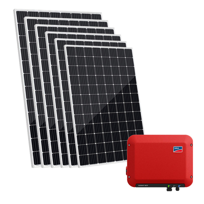 Sistema solar conectado 1.5 kWp