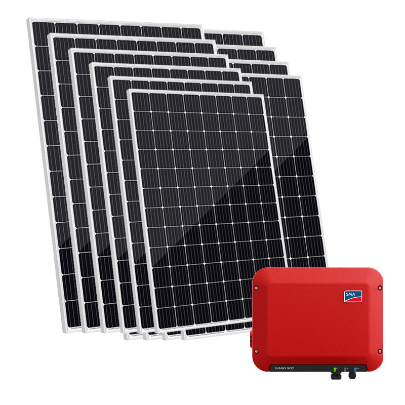 Sistema solar conectado 2.5 kWp