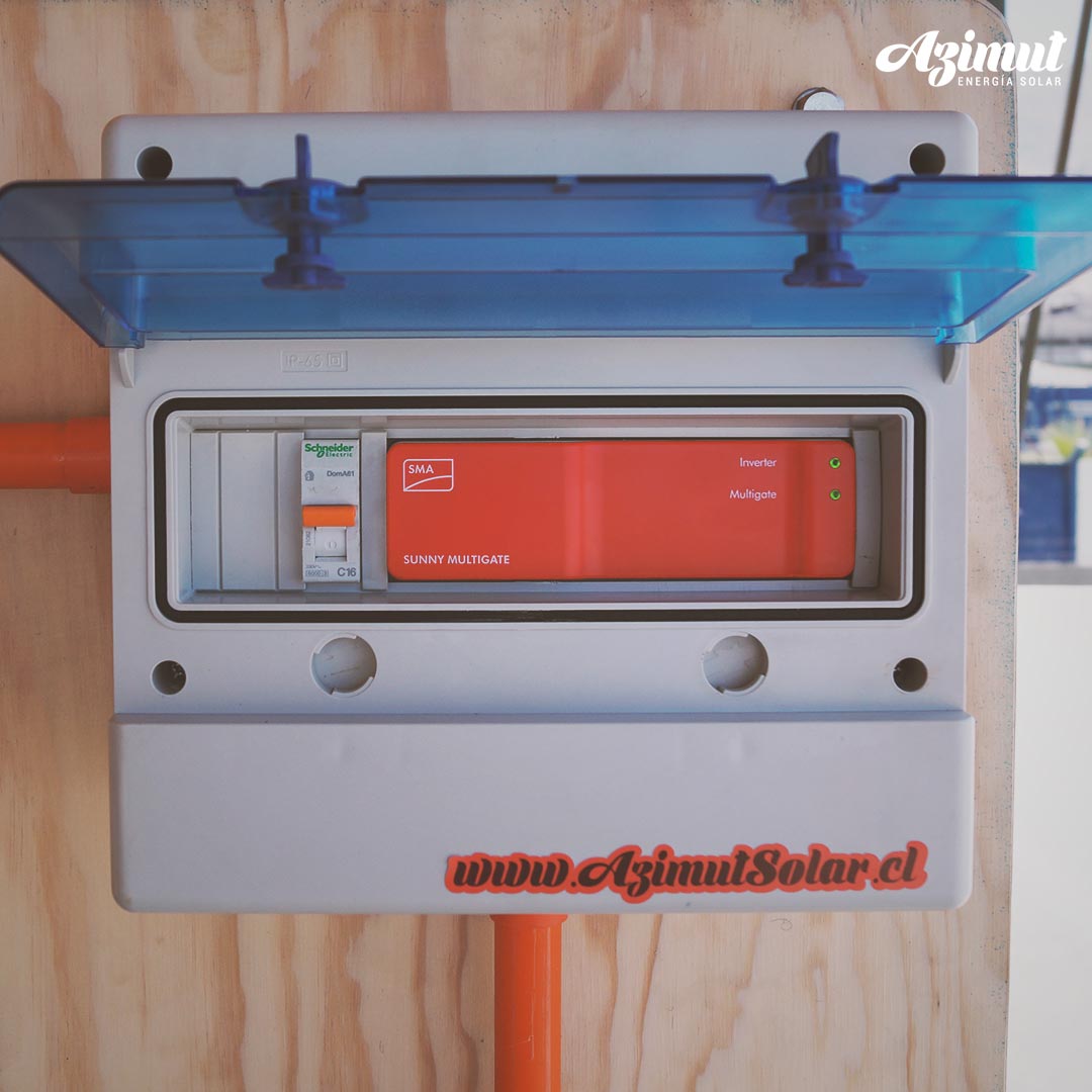 Tablero de protección eléctrica de un sistema fotovoltaico Azimut Solar